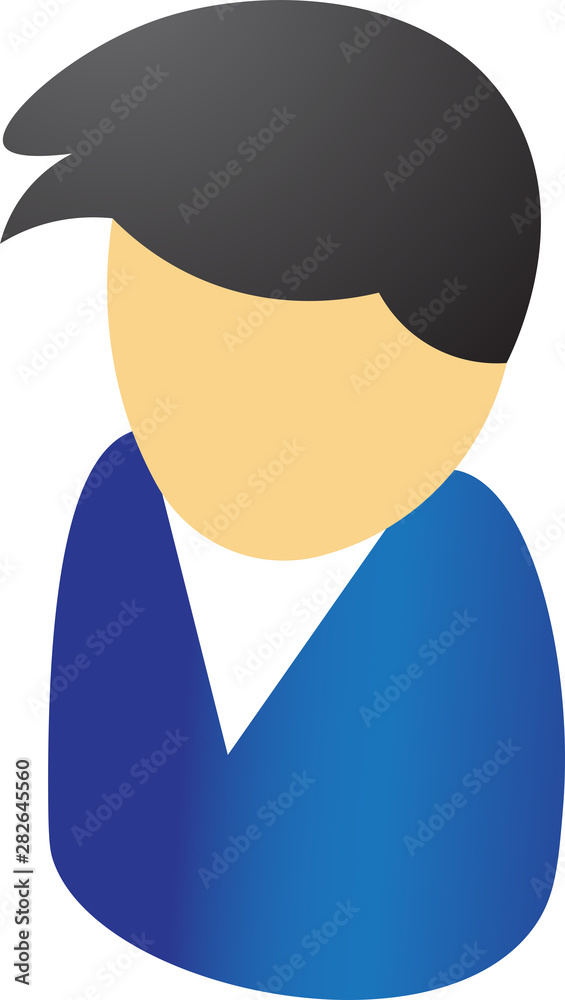 Wall mural Isometric illustration of Businessman element on white background.