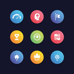 Fototapeta premium VISION FILLING ICON SET