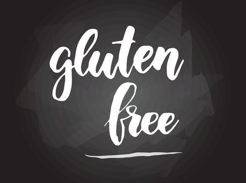 Gluten free - calligraphy lettering