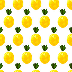 Pineapple low poly pattern
