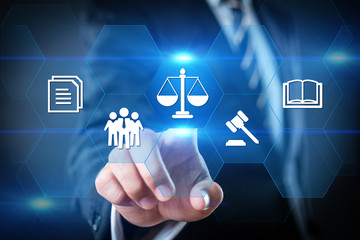Labor Law Lawyer Legal Business Internet Technology Concept