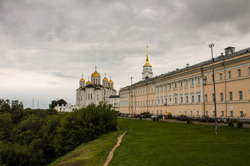  the building of public places in the historical center of the city and the Cathedral in Vladimir...