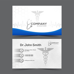 Medical healthcare or hospital and business card template.