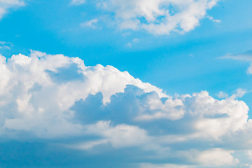 White clear clouds on a summer day