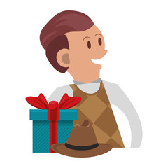 fathers day family celebration cartoon