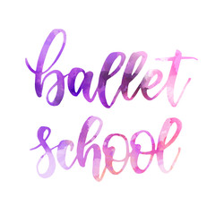 Ballet school lettering