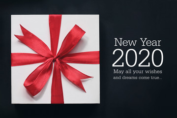 New year 2020 with gift.