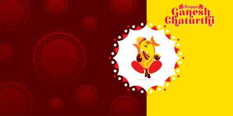 Ganesh Chaturthi festival of india banner design