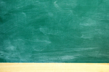 Back to school. Green blackboard. Space for your text.