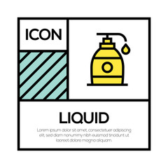 Naklejka premium LIQUID ICON CONCEPT