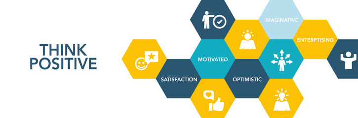 Think Positive Icon Concept