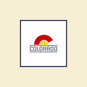 Colorado, landscape, apparel logo design inspiration