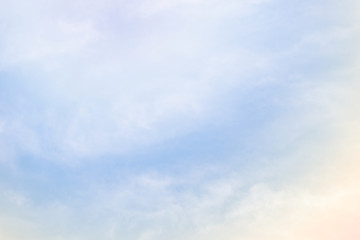 cloud background with a pastel colour