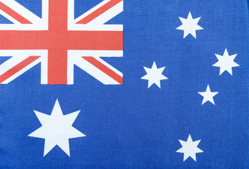 national flags of Australia close-up