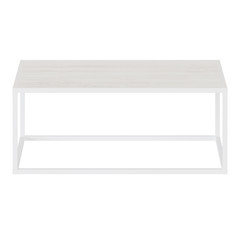 Coffee table isolated on white background. 3D rendering.