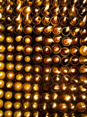 Lighting a lamp for peace, Boudhanath Stupa premises in Nepal, Buddhist tradition, Buddhist culture