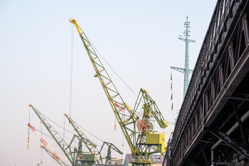 shipyard crane at Port of Kobe