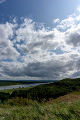 Clouds over the river