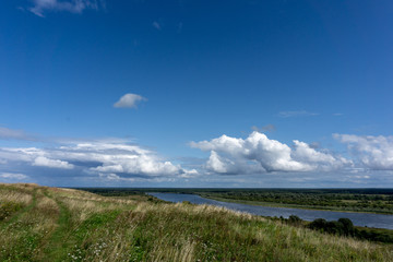 Sky over the river