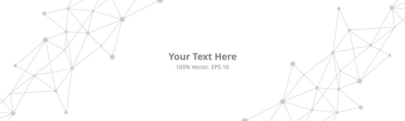 Futuristic crypto blockchain illustration. Vector global creative social network. Abstract polygonal background with lines and dots