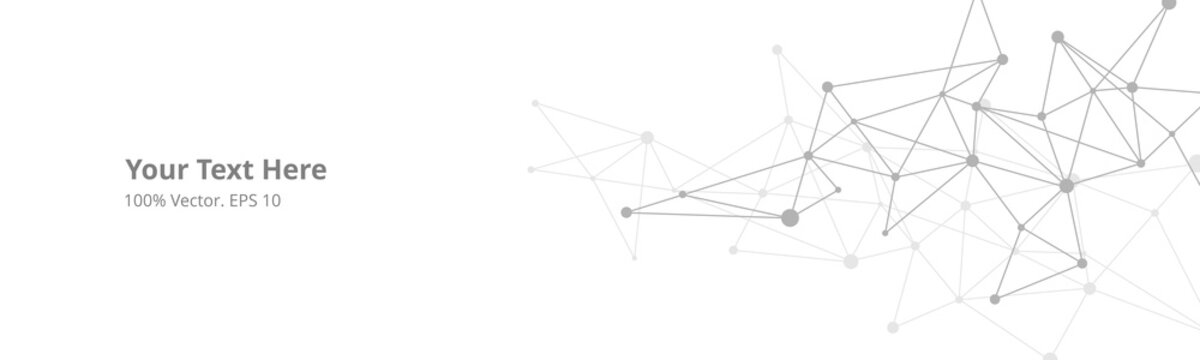 Futuristic crypto blockchain illustration. Vector global creative social network. Abstract polygonal background with lines and dots