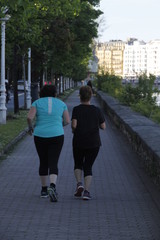 Jogging in the city