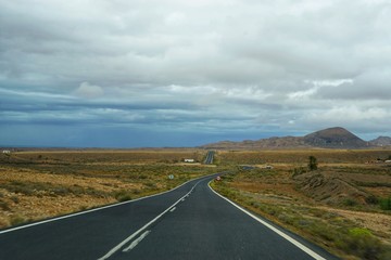 Straße im Inland | Wüste | Fuerteventura 