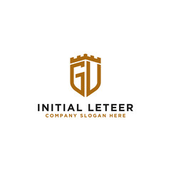 Inspiring company logo designs from the initial letters of the GV logo icon. -Vectors