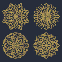 mandala vector logo icon illustration