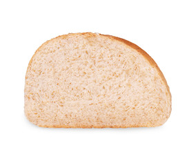 sliced bread isolated on white background