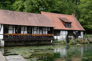 Obraz premium Hammerschmiede am Blautopf in Blaubeuren