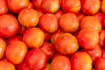 ripe tomatoes on full frame
