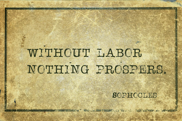 nothing prospers Sophocles