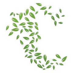 Green leaf logo ecology