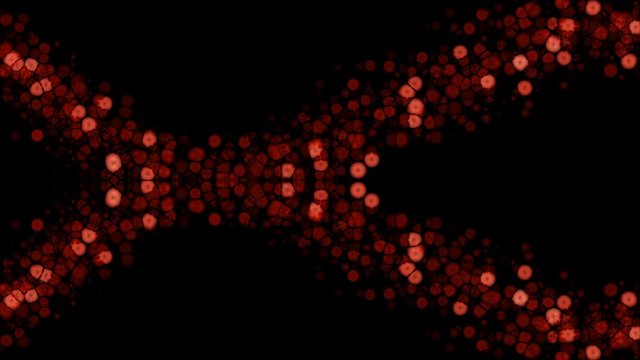 red glowing lights in abstract wave motion - seamless background (FULL HD)