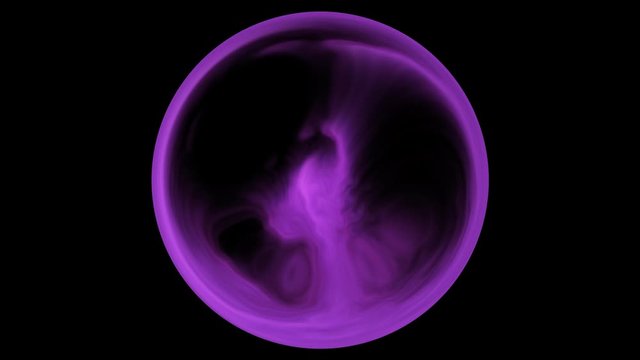 purple glowing energy flowing in magic crystal ball - seamless (FULL HD)