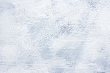 Light gray painted background. abstract texture. top view. horizontal