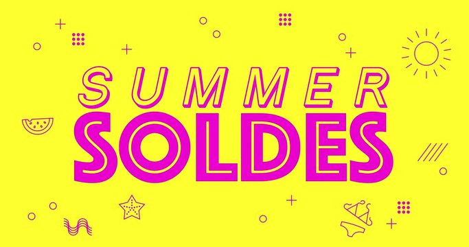 colorful background summer soldes sales rebajas animation