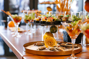 Catering. Delicious and mouth-watering food for parties, office parties, conferences, forums