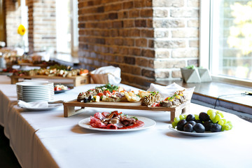 Catering. Delicious and mouth-watering food for parties, office parties, conferences, forums