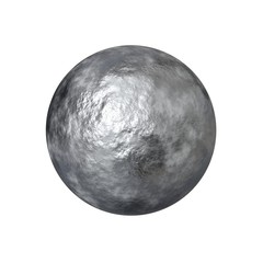 Rough Steel sphere isolated