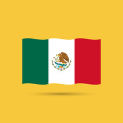 Flag of Mexico, vector mexican symbol