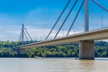 The Liberty Bridge in Novi Sad, Serbia