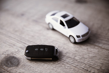 car model with key