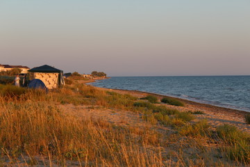 house on coast of the sea