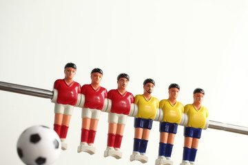Obraz premium foosball table soccer .sport teame football players