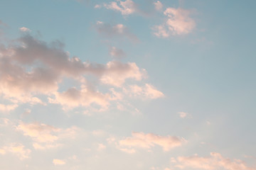cumulus clouds and sky beautiful view