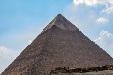 Obraz na płótnie Canvas pyramids of giza in egypt