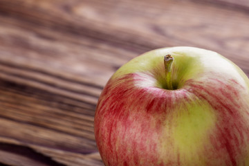 Apple rich in vitamins and iron. Useful  food.