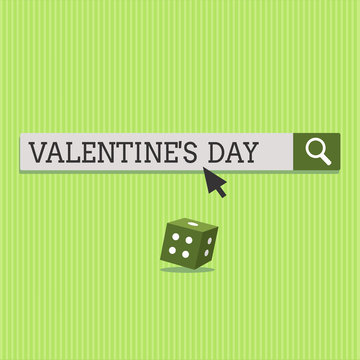 Text sign showing Valentine s is Day. Conceptual photo time when people show feelings of love and affection.